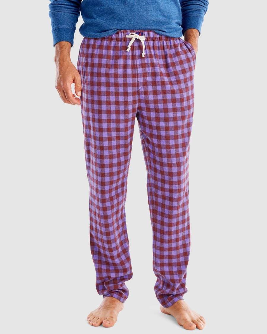 Men johnnie-O Boxers & Pajamas | Hawkins Pajama Pant Cranberry