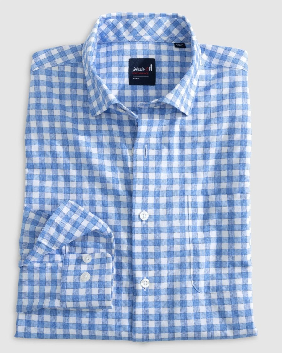 Men johnnie-O Button Up Shirts | Ashworth Performance Button Up Shirt Tahitian