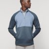 Men johnnie-O Quarter-Zips | Riggens Mixed Media Fleece 1/4 Zip Pullover Noreaster