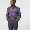 Men johnnie-O Button Up Shirts | Lexington Top Shelf Button Up Shirt Mulberry