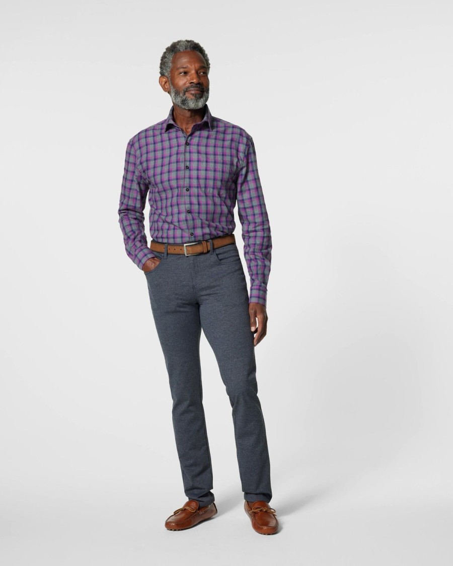 Men johnnie-O Button Up Shirts | Lexington Top Shelf Button Up Shirt Mulberry