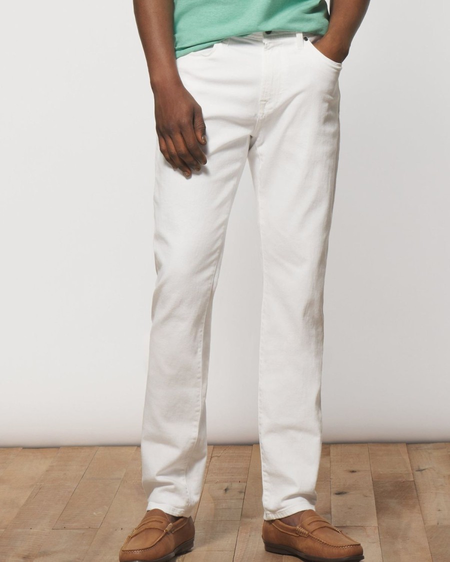 Men johnnie-O Pants | Hobie Stretch 5-Pocket Jean White