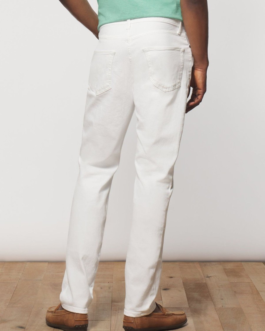 Men johnnie-O Pants | Hobie Stretch 5-Pocket Jean White