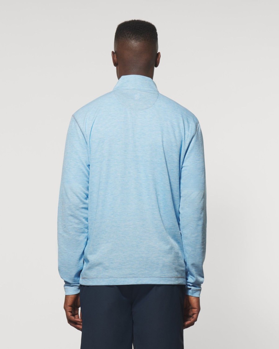 Men johnnie-O Quarter-Zips | Jameson Striped Performance 1/4 Zip Pullover Maliblu