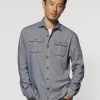 Men johnnie-O Button Up Shirts | Carl Stretch Flannel Lodge Shirt Twilight