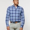 Men johnnie-O Button Up Shirts | Zander Tucked Button Up Shirt Wake