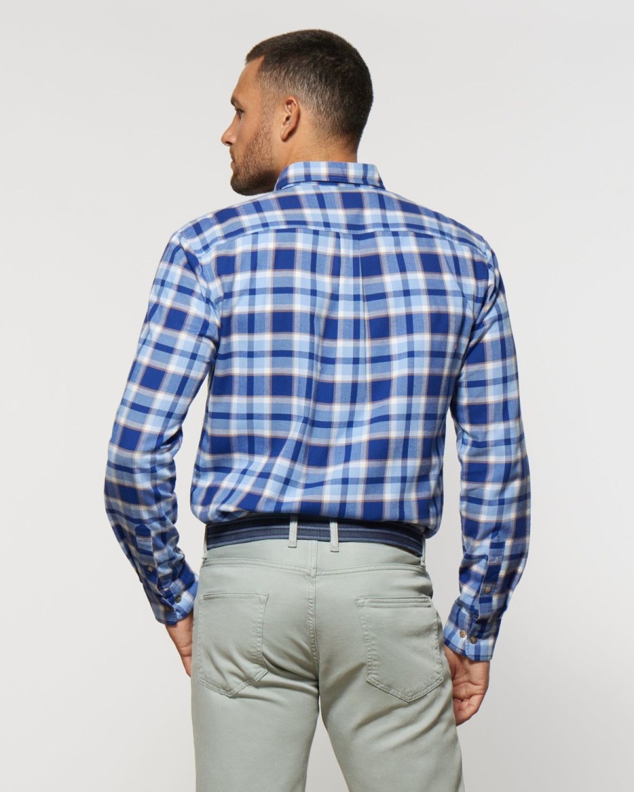 Men johnnie-O Button Up Shirts | Zander Tucked Button Up Shirt Wake