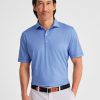 Men johnnie-O Polos | Wilfred Printed Jersey Performance Polo Pipeline