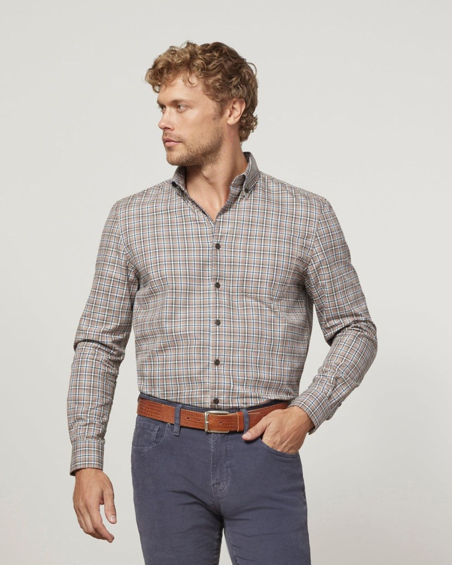 Men johnnie-O Button Up Shirts | Celo Tucked Button Up Shirt