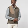 Men johnnie-O Vests | Glover Performance Fleece Vest Brown