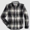 Kids johnnie-O Button Up Shirts | Jerome Jr. Flannel Shacket Charcoal