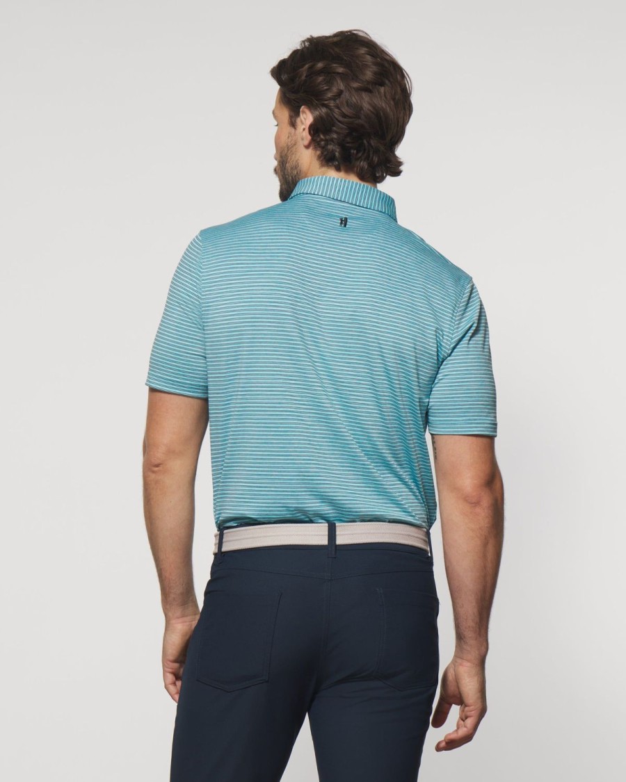 Men johnnie-O Polos | Arnold Striped Jersey Performance Polo Baja