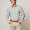 Men johnnie-O Button Up Shirts | Wallace Performance Button Up Shirt Haze