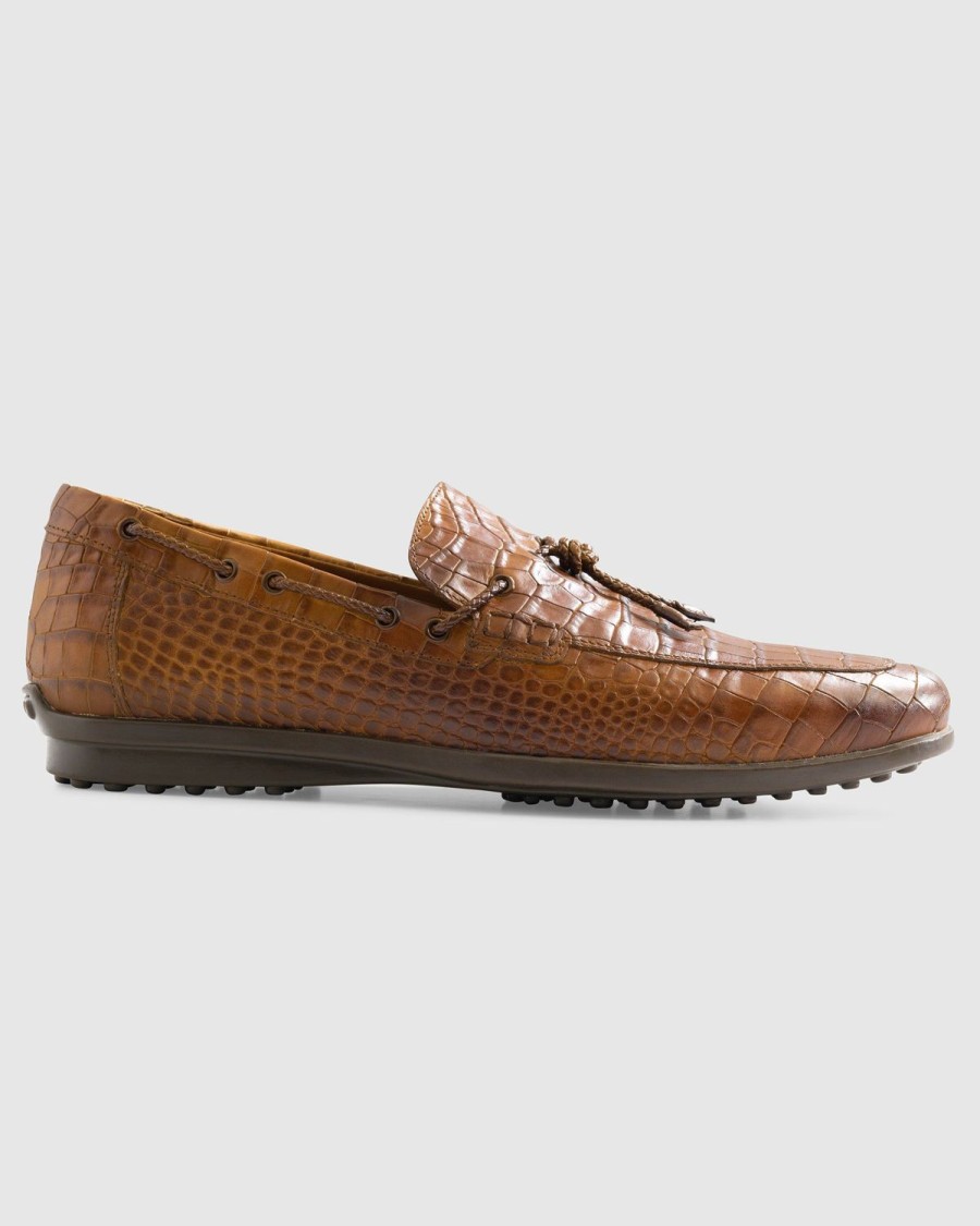 Men johnnie-O | Laguna Leather Moccasin Brown