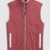 Men johnnie-O Vests | Notch Quilted Knit Vest Malibu Red