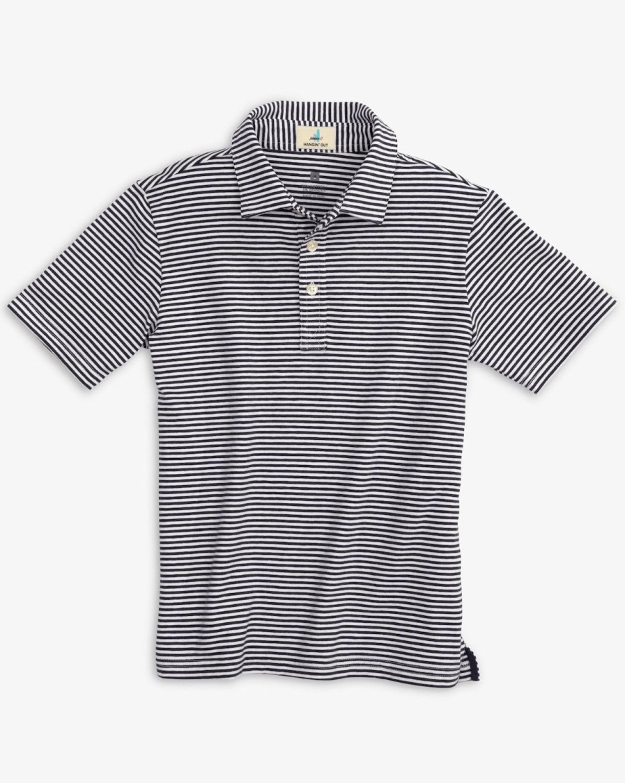 Kids johnnie-O Polos | The Original Jr. Polo - Nelly Stripe Twilight