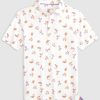 Kids johnnie-O Polos | Flynn Jr. Printed Jersey Performance Polo White