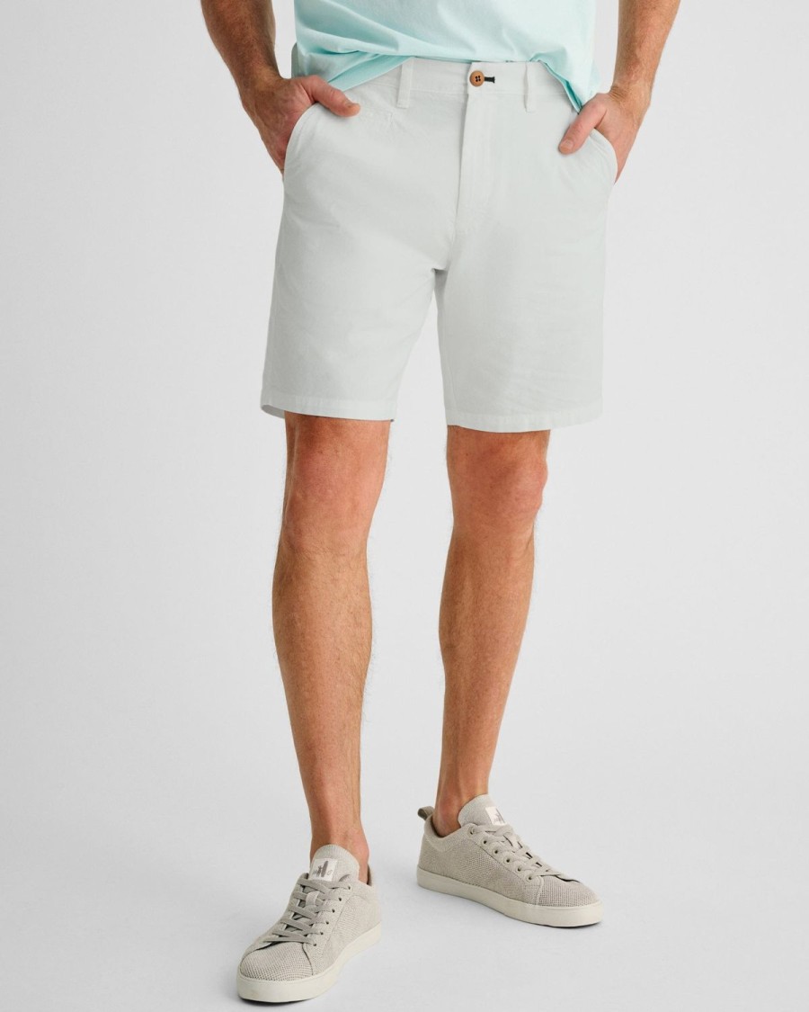 Men johnnie-O Shorts | Santiago Cotton Stretch Shorts Chrome