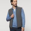 Men johnnie-O Vests | Swayne Performance Mixed Media Vest Charcoal