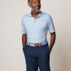 Men johnnie-O Polos | Warwick Striped Featherweight Performance Polo Lake