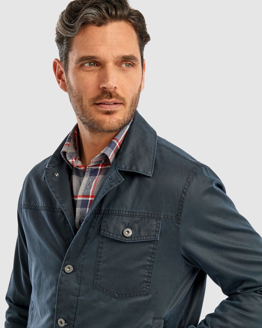 Men johnnie-O Jackets | Roy Antique Cotton Jacket Wake