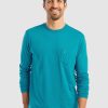 Men johnnie-O T-Shirts | Brennan Long Sleeve T-Shirt Persian