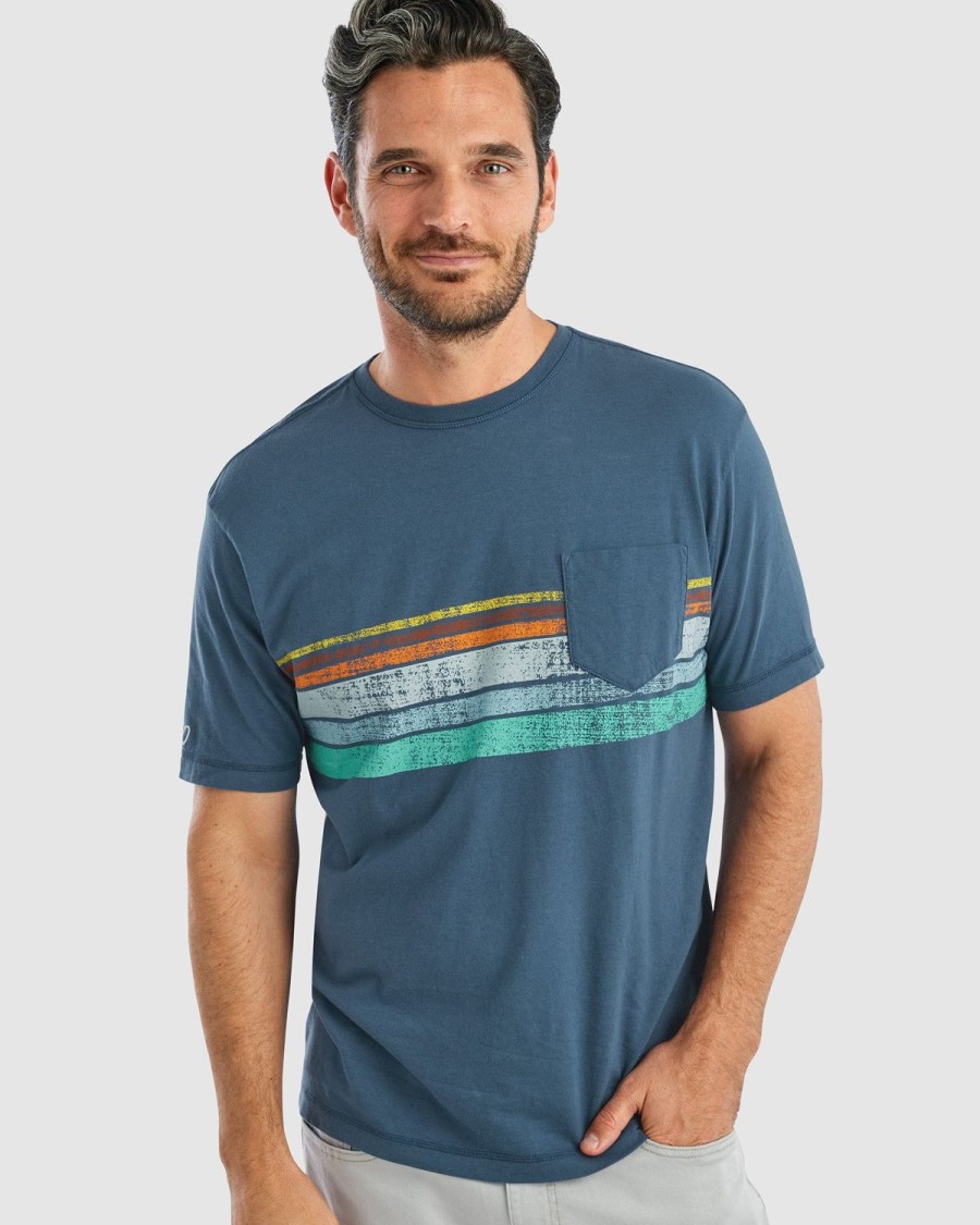 Men johnnie-O T-Shirts | Allton Graphic T-Shirt Wake