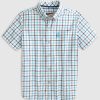 Kids johnnie-O Button Up Shirts | Mardy Jr. Short Sleeve Button Up Shirt Bondi Blue