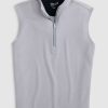 Men johnnie-O Vests | Dave 1/4 Zip Performance Vest Quarry