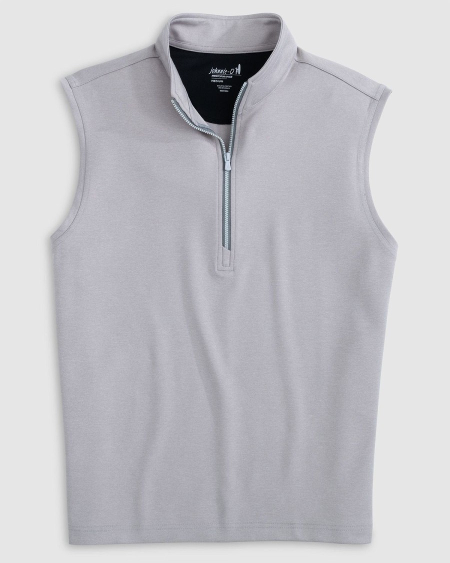 Men johnnie-O Vests | Dave 1/4 Zip Performance Vest Quarry