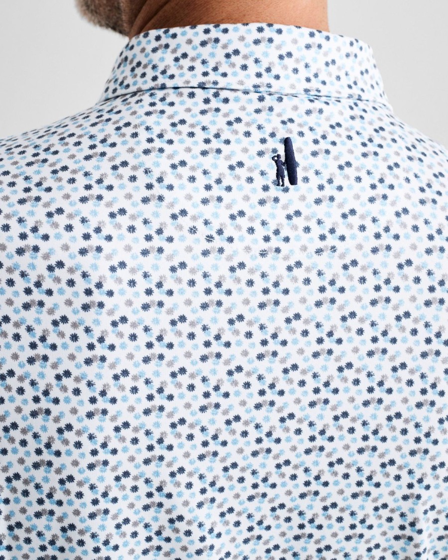 Men johnnie-O Polos | Berkley Printed Featherweight Performance Polo Maliblu