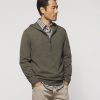 Men johnnie-O Quarter-Zips | Mitch Wool Cashmere Blend 1/4 Zip Hoodie Rover