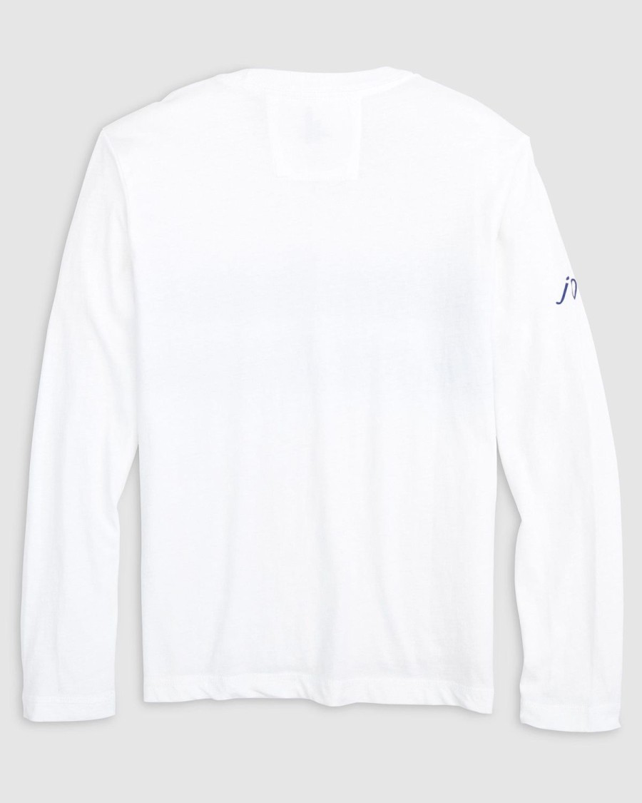 Kids johnnie-O T-Shirts | Peppen Jr. Long Sleeve T-Shirt White