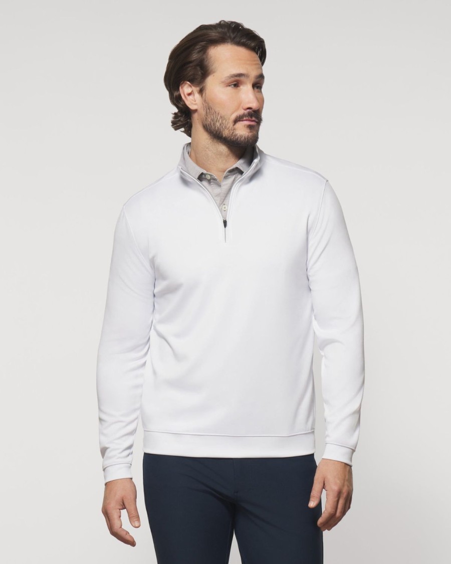 Men johnnie-O Quarter-Zips | Diaz Performance 1/4 Zip Pullover White