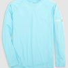 Kids johnnie-O Swim | Gavin Jr. Long Sleeve Sun Shirt Bondi Blue