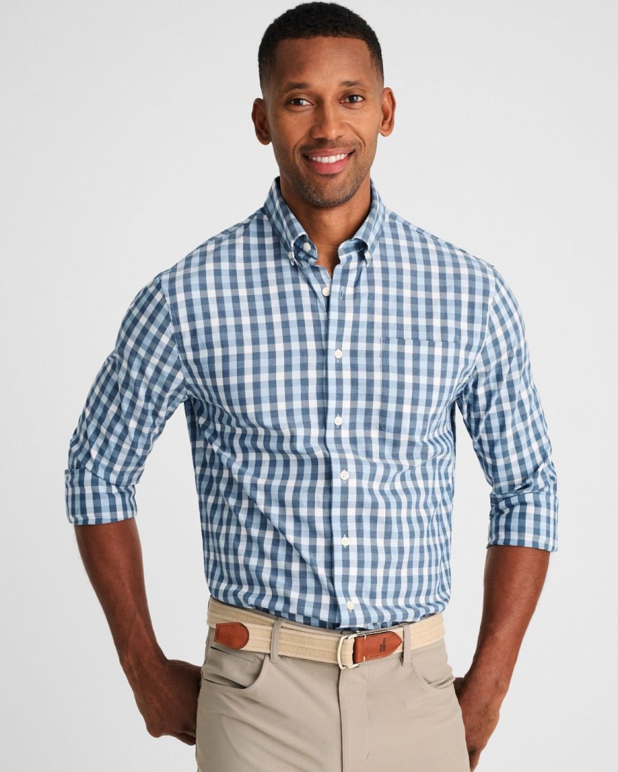 Men johnnie-O Button Up Shirts | Cane Performance Button Up Shirt Oceanside