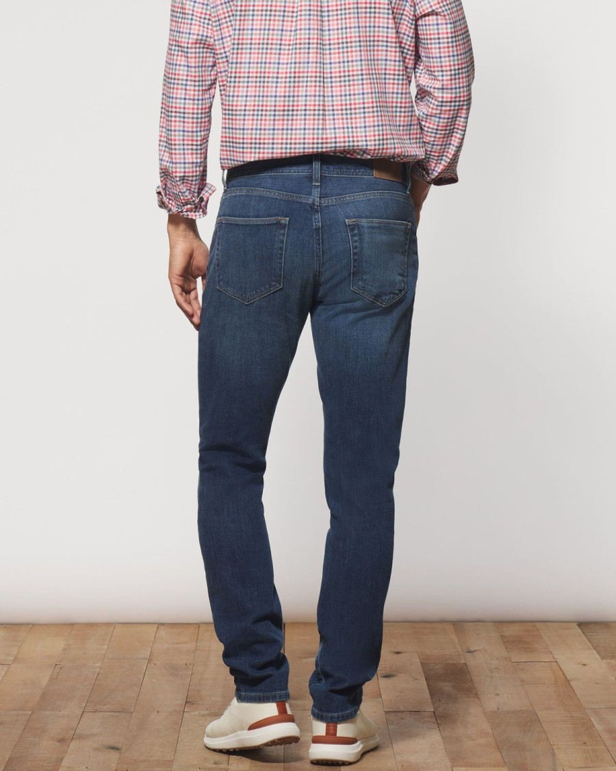 Men johnnie-O Pants | Dos Stretch 5-Pocket Denim Jean Noon