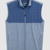 Men johnnie-O Vests | Lovett Mixed Media Performance Vest Lake