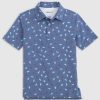 Kids johnnie-O Polos | Jo Flag Jr. Printed Jersey Performance Polo Lake