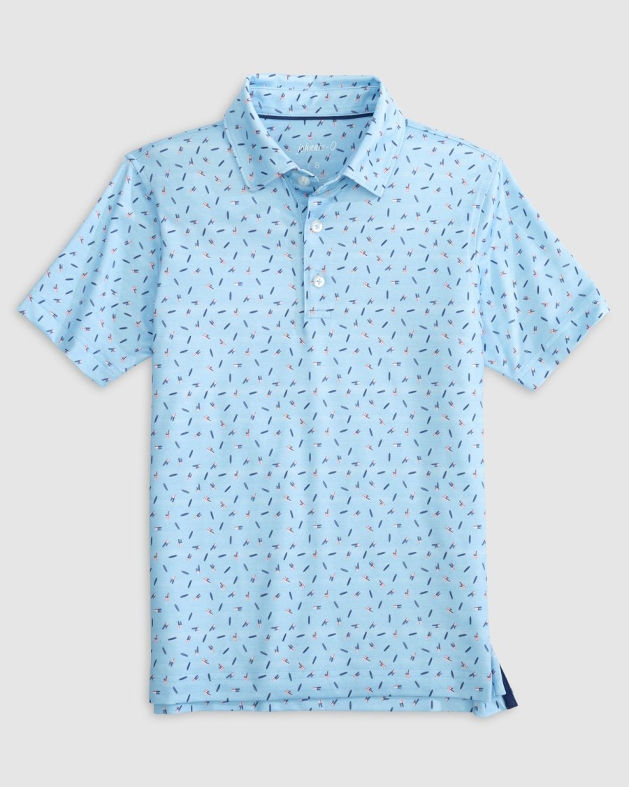 Kids johnnie-O Polos | Liberty Board Jr. Printed Jersey Performance Polo Maliblu