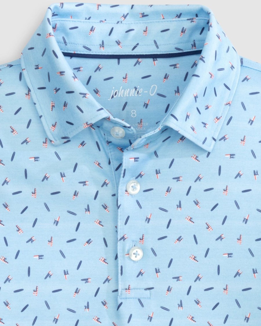 Kids johnnie-O Polos | Liberty Board Jr. Printed Jersey Performance Polo Maliblu