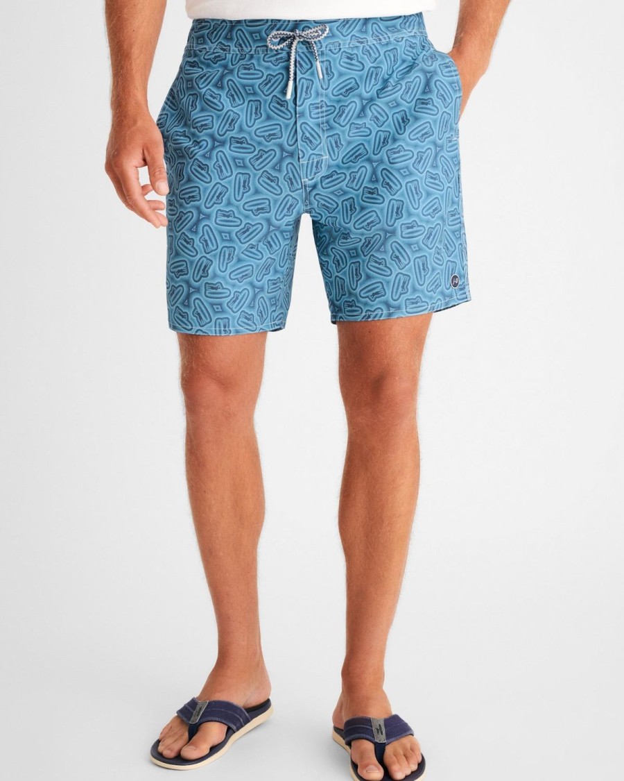 Men johnnie-O Swim | Half Elastic 7" Surf Shorts Devin