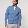 Men johnnie-O Jackets | Woodrow Quilted Puffer Jacket Laguna Blue