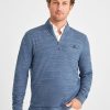 Men johnnie-O Quarter-Zips | Altman Striped 1/4 Zip Pullover Indigo