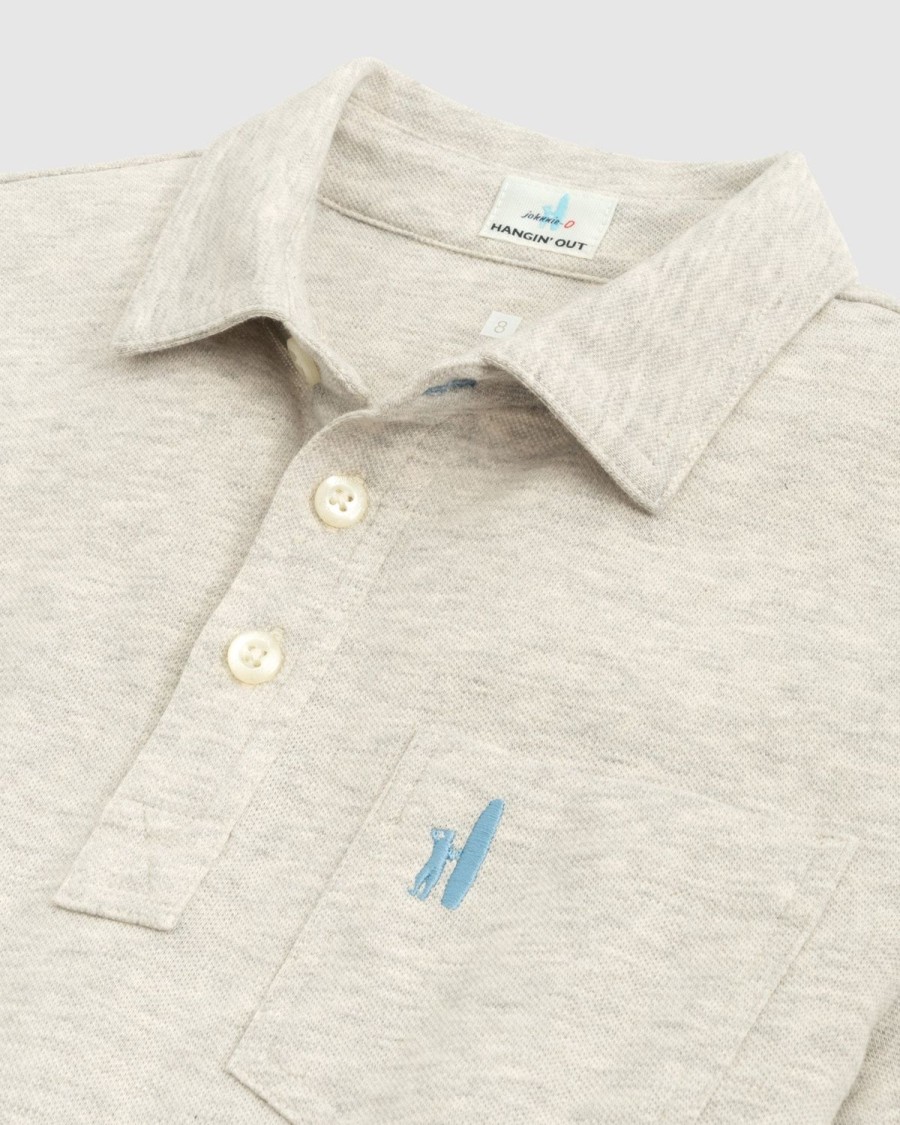 Kids johnnie-O Polos | The Og Pique Jr. Polo Heather Gray