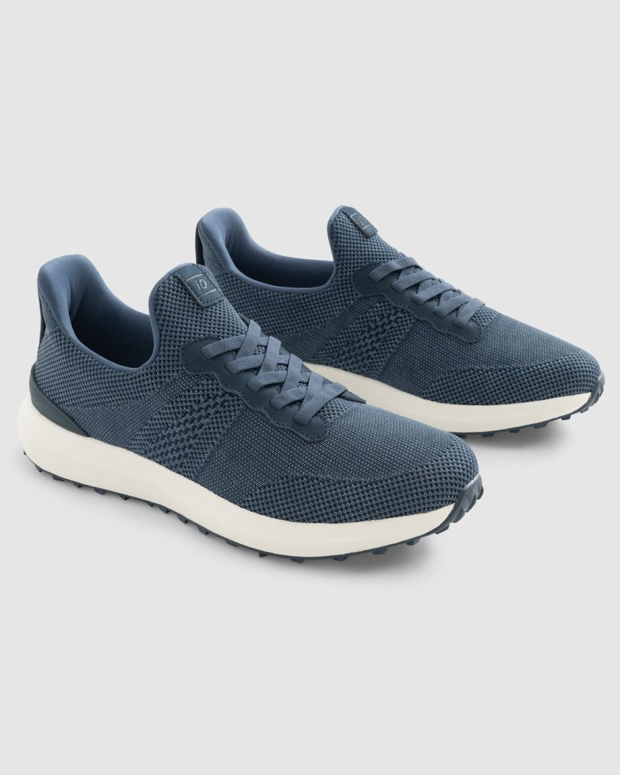 Men johnnie-O | Knit Range Runner 2.0 Denim Blue