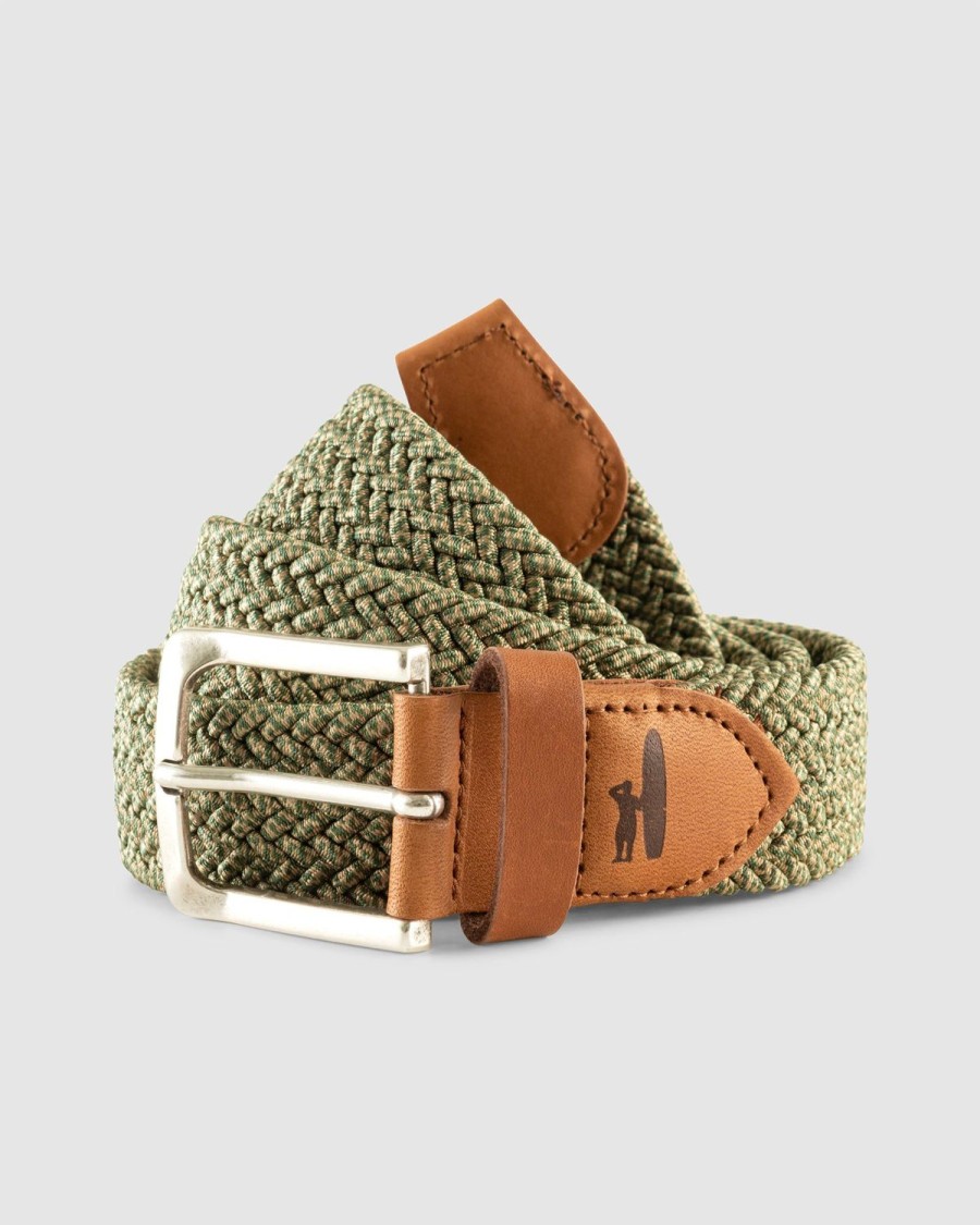 Men johnnie-O Belts | Melange Woven Belt Gold