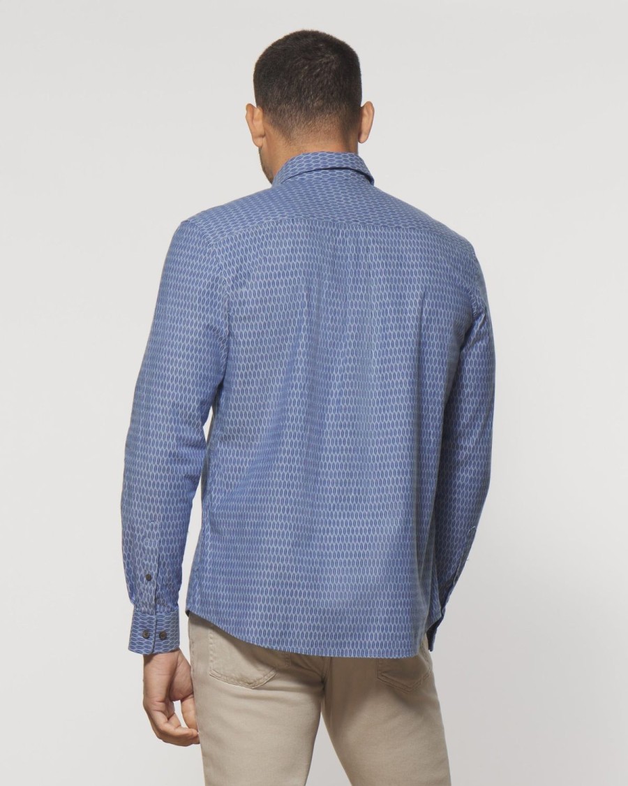 Men johnnie-O Button Up Shirts | Finley Hangin' Out Button Up Shirt Laguna Blue