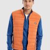 Men johnnie-O Vests | Harwich Lightweight Quilted Puffer Vest Ginger Spice