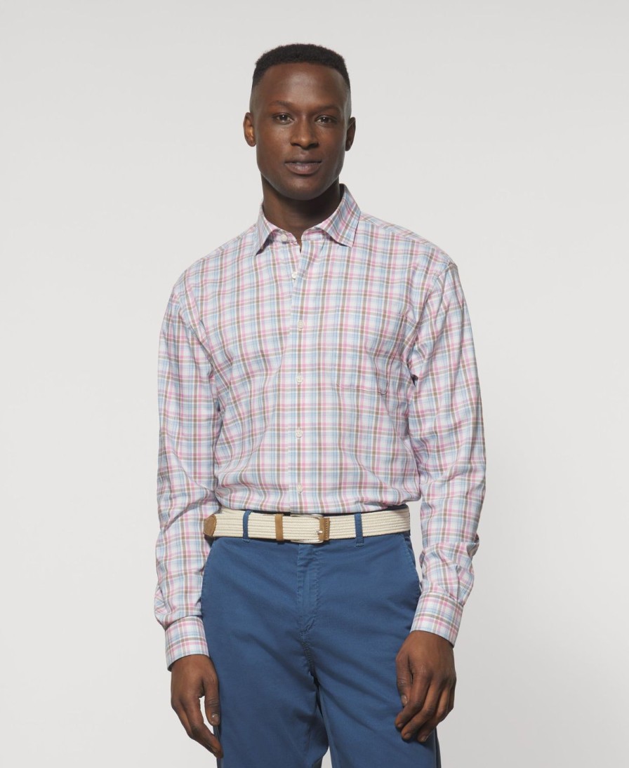 Men johnnie-O Button Up Shirts | Joshua Performance Button Up Shirt Maliblu